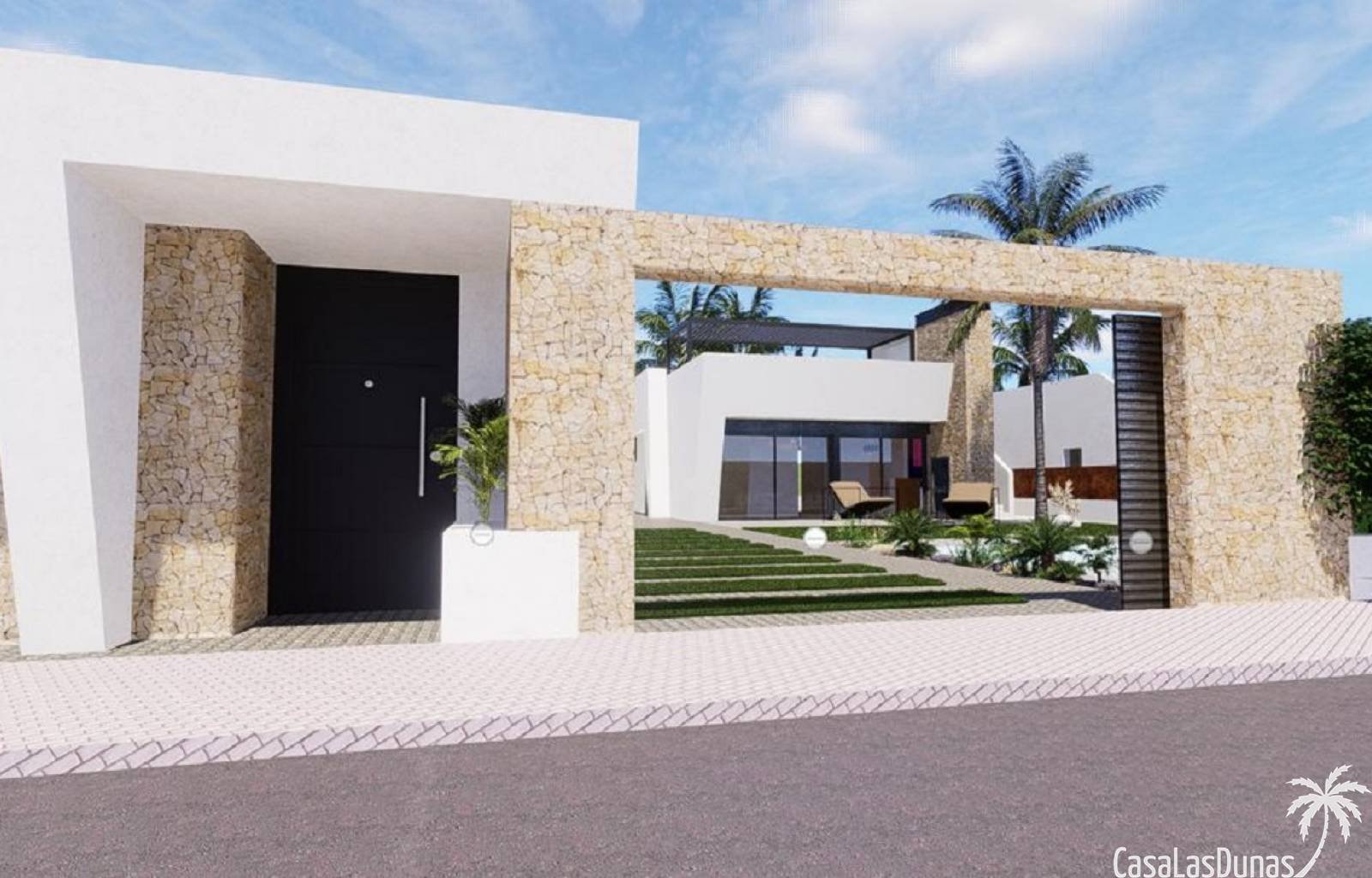  Neue Luxusvillen mit moderner Architektur in San Javier. Diese stilvollen Häuser sind mit hochwertigen Materialien ausgestattet. Die hohen Decken und