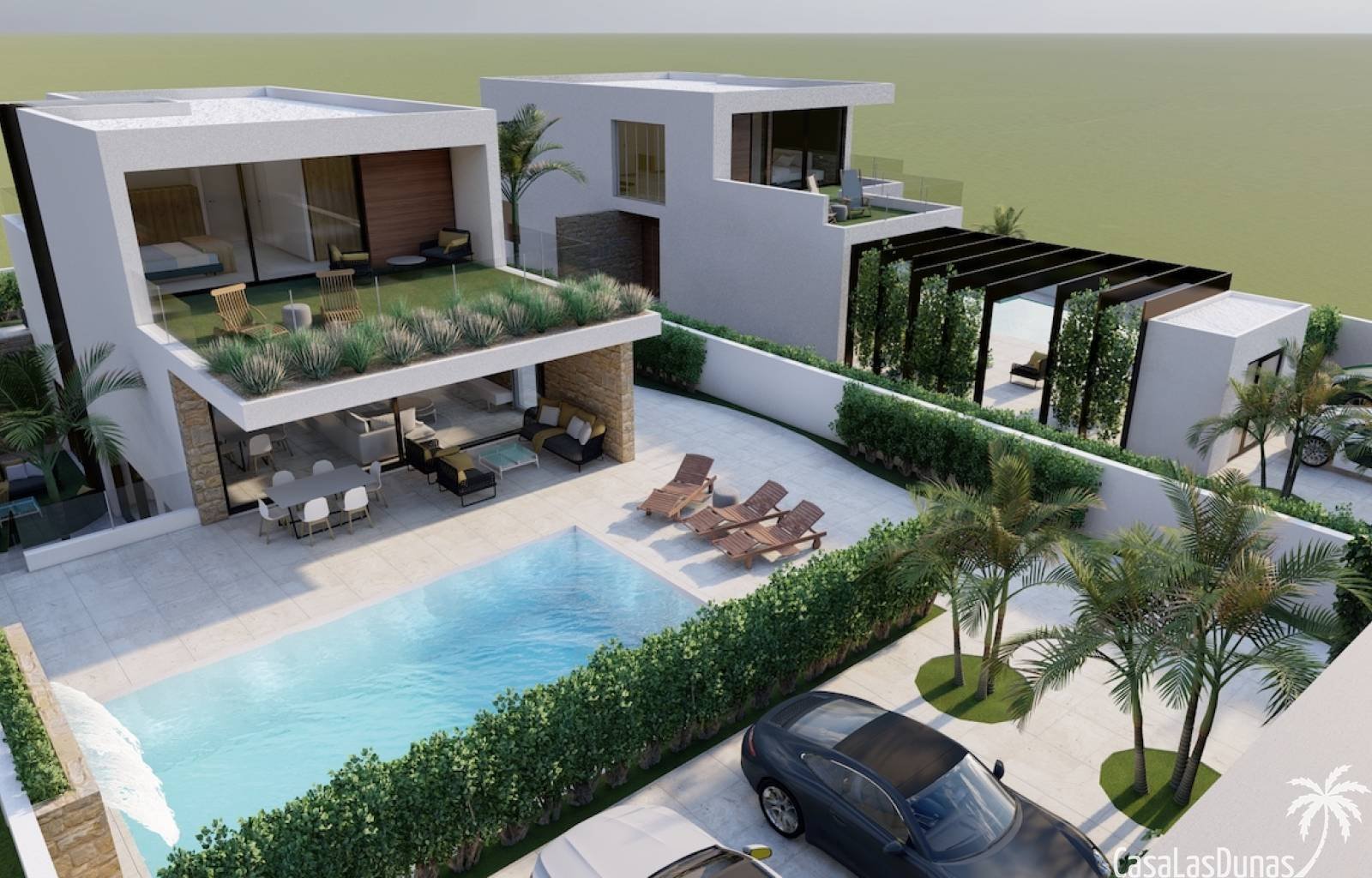 Dieses Projekt besteht aus zwei fantastischen Villen, von denen eine noch verfügbar ist. Dieses Haus im beliebten Viertel La Zenia verfügt über 3 Sch