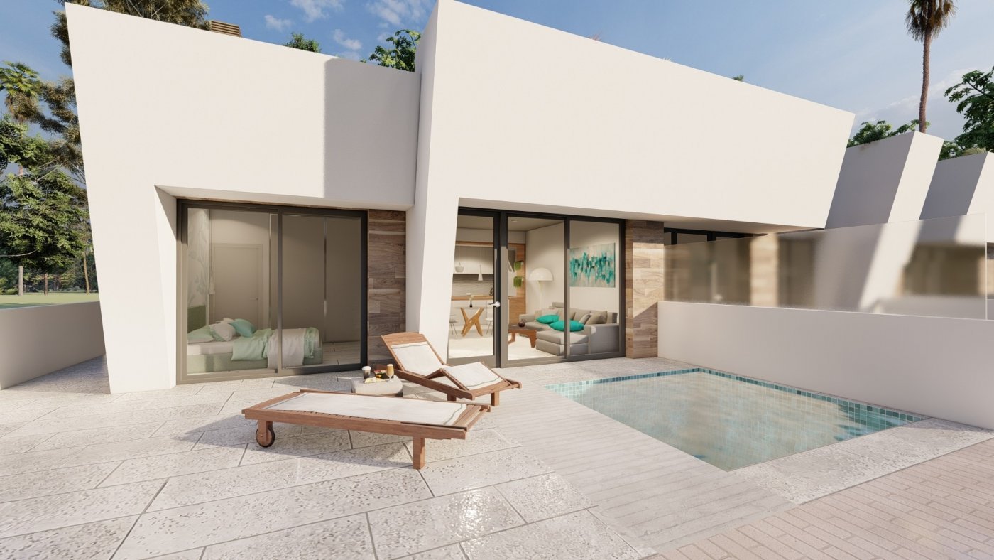 
												NEU GEBAUTE VILLEN IM BUNGALOWSTIL IN TORRE-PACHECO
 
 Neubaukomplex von 4 Doppelhaushälften im Bungalowstil in Torre Pacheco, Costa Cali