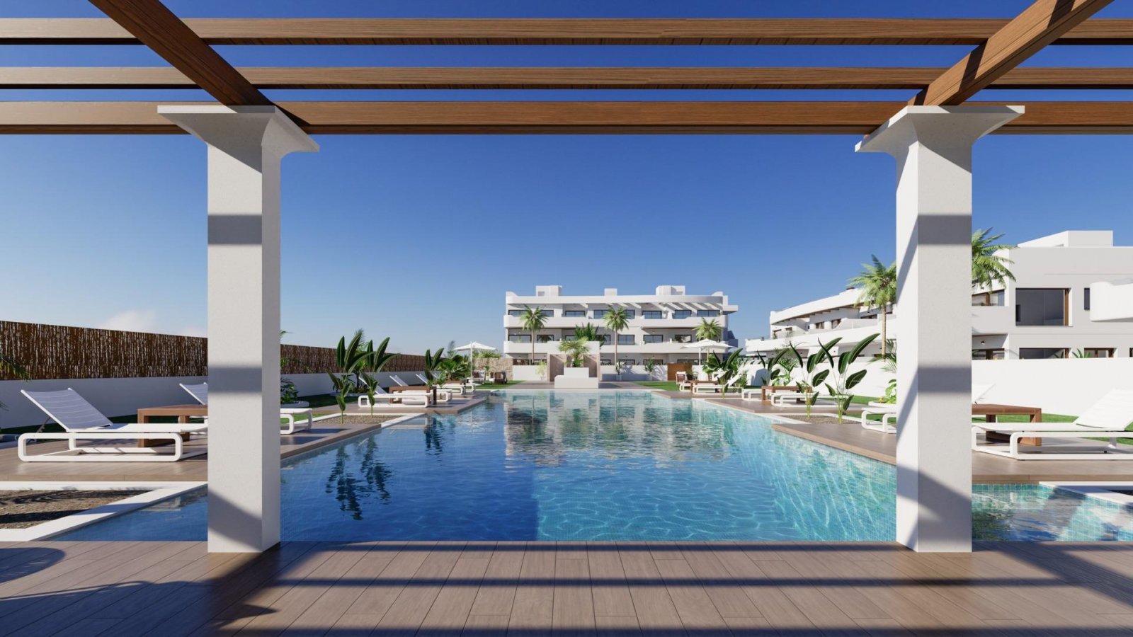 
												Neubau-Wohnanlage in Los Alcázares in der Nähe des Serena Golfs und des Mar Menor

Exklusives modernes Wohnen an der Costa Cálida
Entdeck