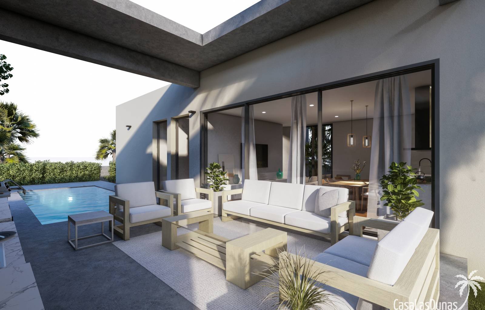  Dieses Projekt wird viele verschiedene Villenmodelle umfassen, von denen dieses Modell das erste ist, das auf den Markt gebracht wird. Es ist ein min