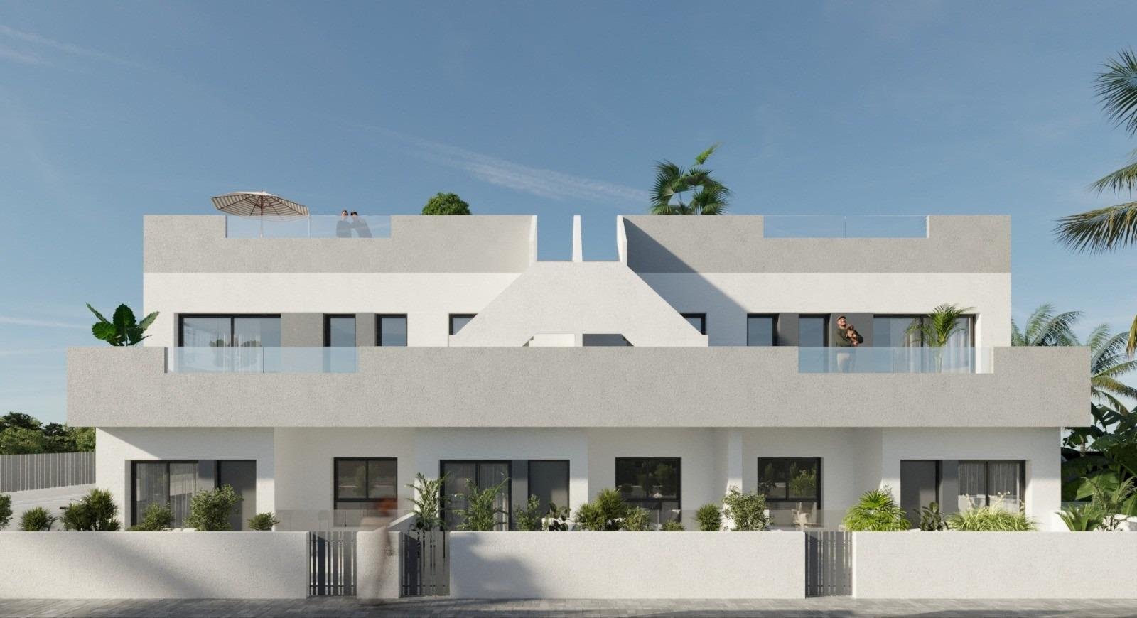 Neubau-Wohnkomplex in Los Balcones, Torrevieja
Moderne Häuser in privilegierter Lage
Diese exklusive Neubauanlage in Los Balcones, Torre
