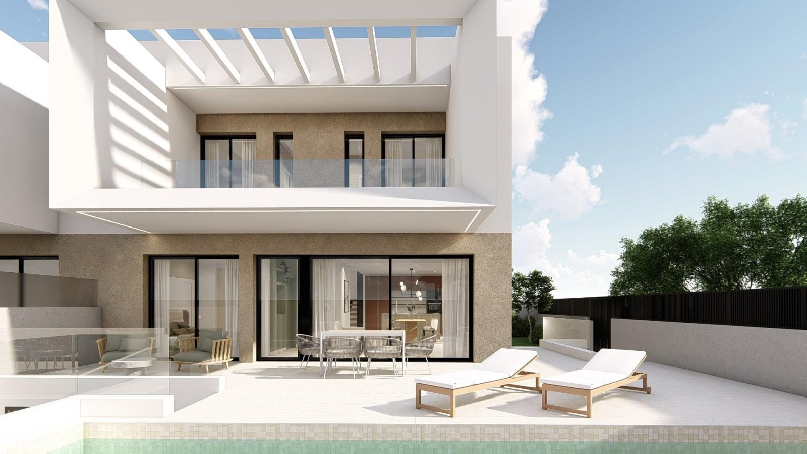 Neubau-Doppelhaushälften und Reihenhäuser in Dolores, Alicante
Entdecken Sie diese exklusive Neubauprojekt mit 20 modernen Doppelhaushäl