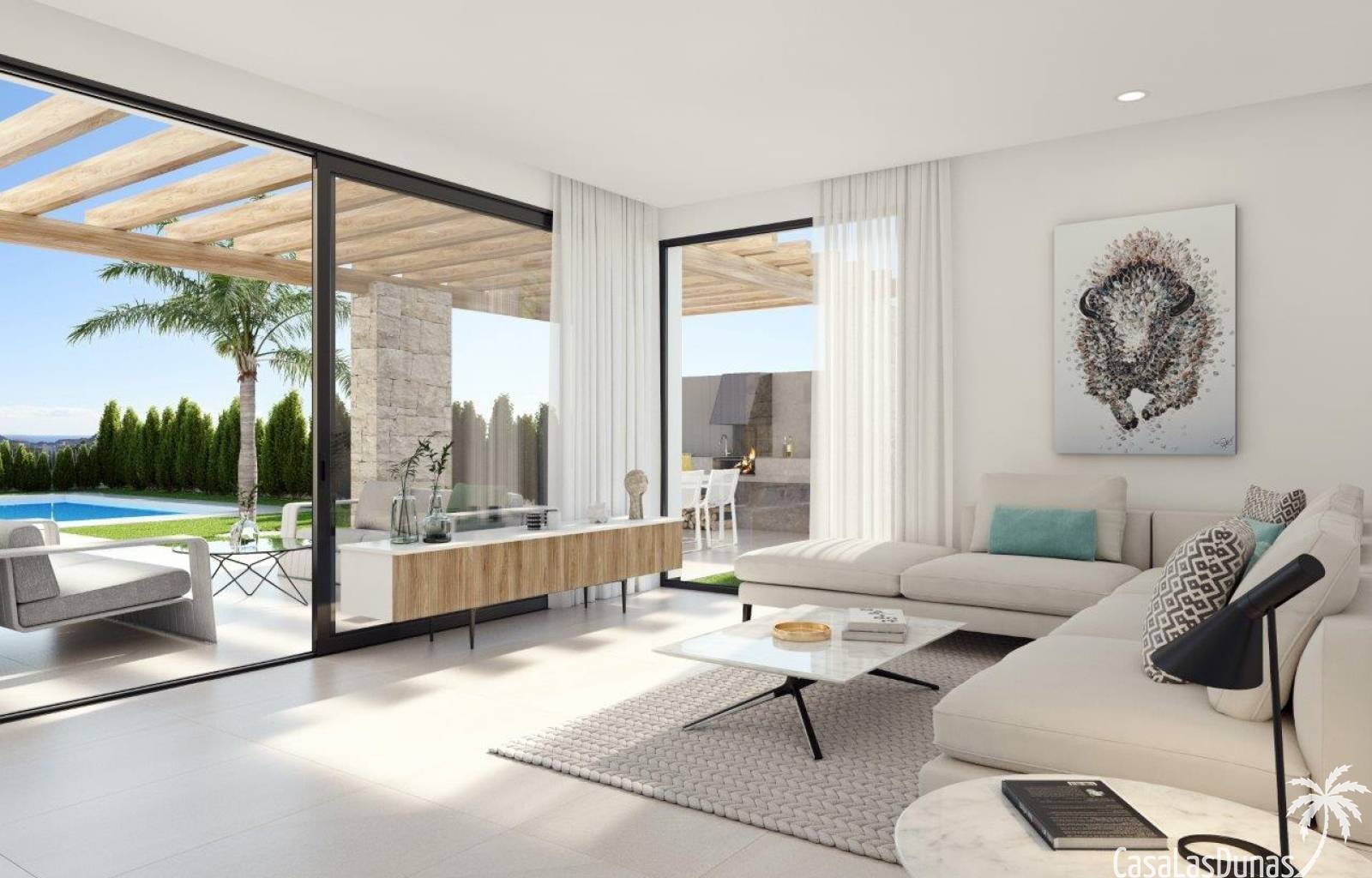 Diese wunderschöne Luxusvilla liegt in Benidorm, nur wenige Schritte vom Strand und einem Naturpark entfernt, wo Sie den außergewöhnlichen Meerblick