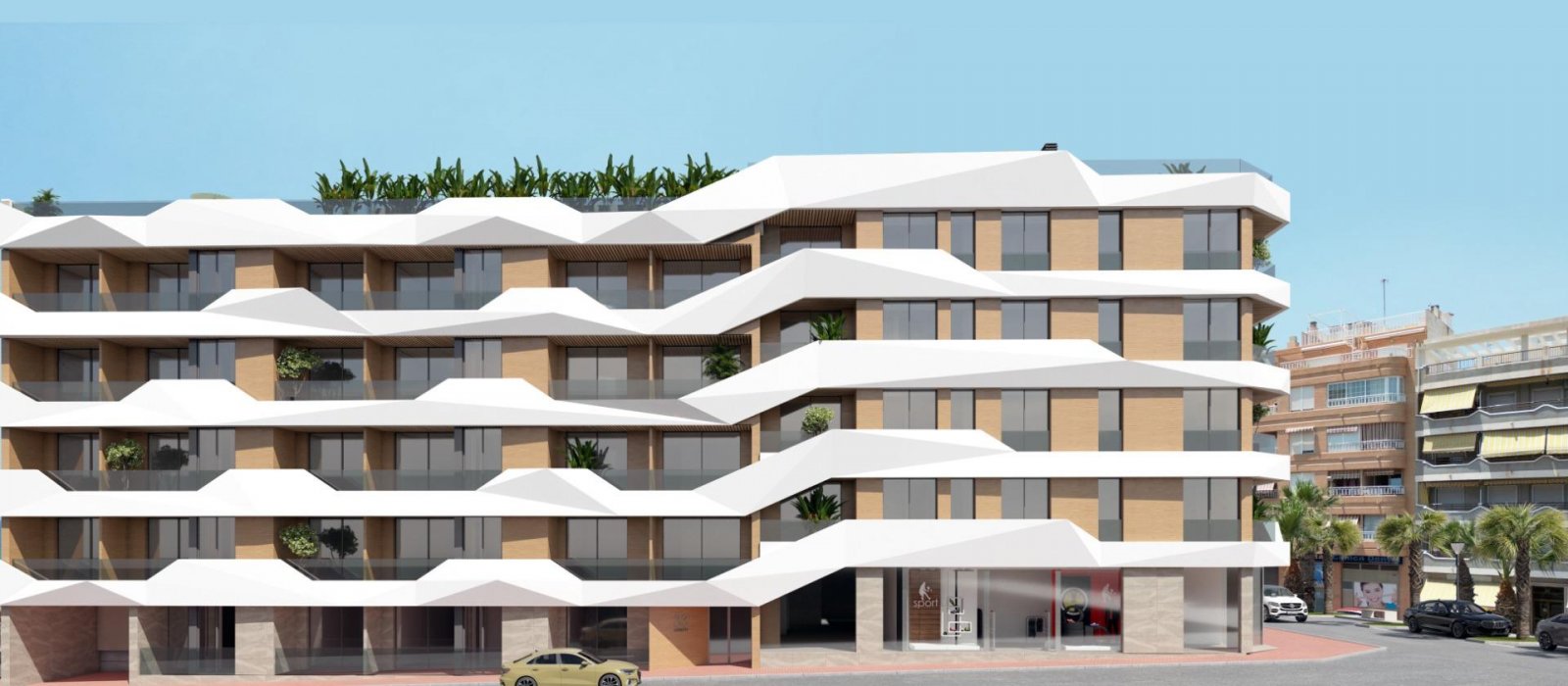 NEUBAU WOHNUNGEN IN GUARDAMAR DEL SEGURA
Neubau von Wohnungen und Penthäusern in Guardamar del Segura.
Dieses herausragende Gebäude ist