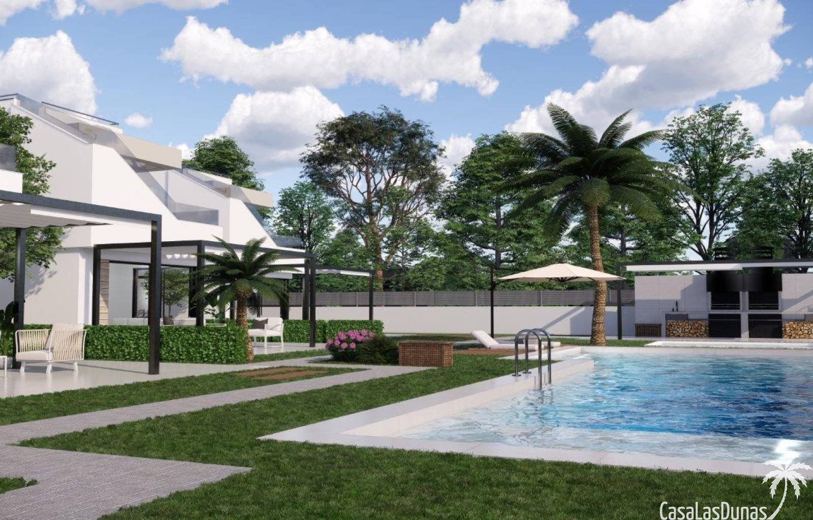 In diesem Golfresort, das nur 9 Kilometer von den wunderschönen Sandstränden der Orihuela Costa entfernt liegt, entsteht derzeit ein neuer Komplex. I