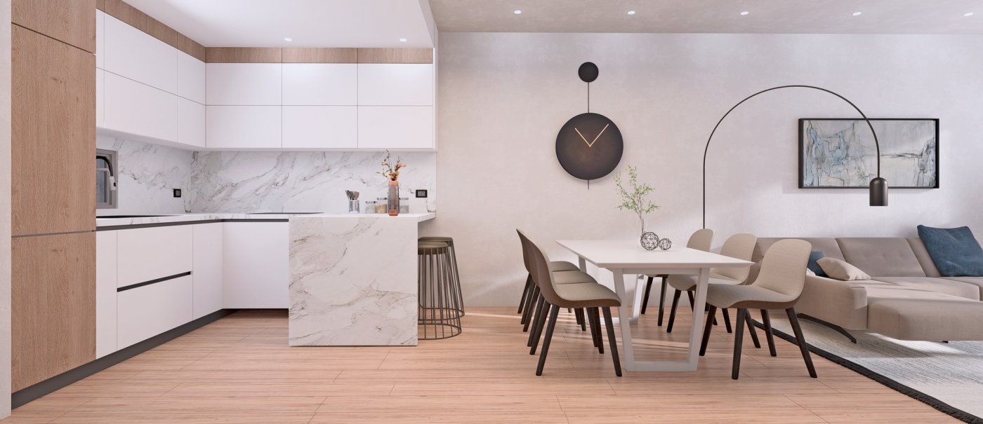 NEUBAU EINZIGARTIGE WOHNUNG VON WOHNUNGEN IM OBERSTEN STOCKWERK IN LOS BALCONES TORREVIEJA. 
Diese 178m2 große Wohnung im obersten Stock