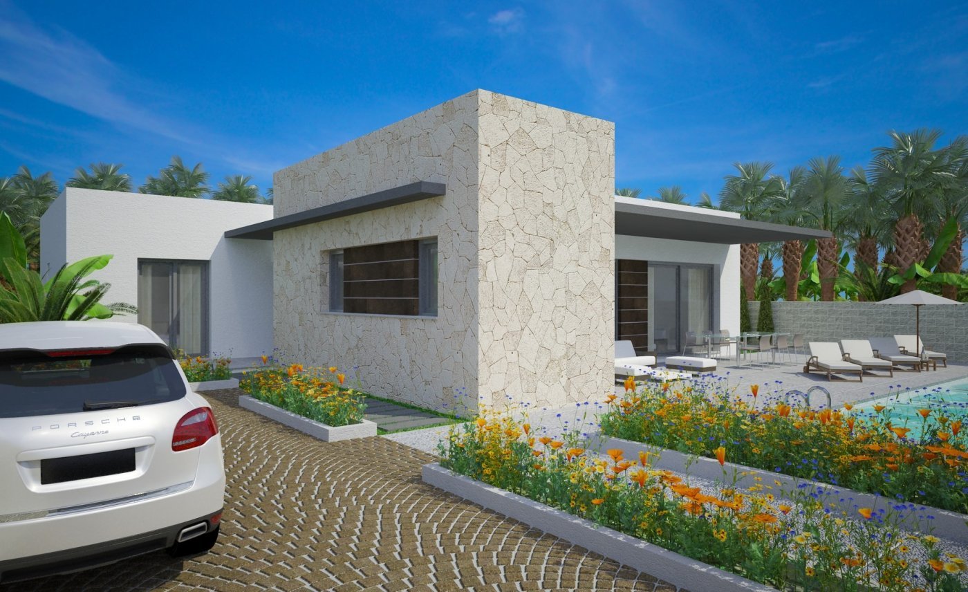 HERRLICHE NEUBAU VILLA IN BENIJOFAR mit Garten und privatem Pool. 
 
Diese 178m2 Villa im modernen Stil besteht aus einem geräumigen Wohn