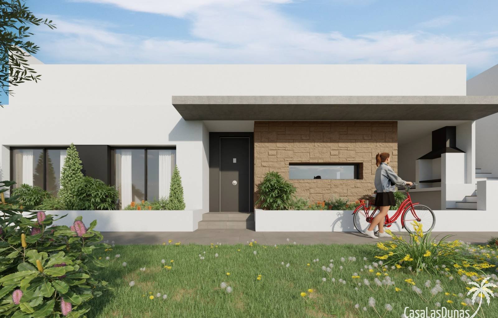 Diese wunderschönen Villen mit überdachter Garage und privatem Swimmingpool werden in der Nähe des Quiron-Krankenhauses gebaut. Das Projekt wird aus