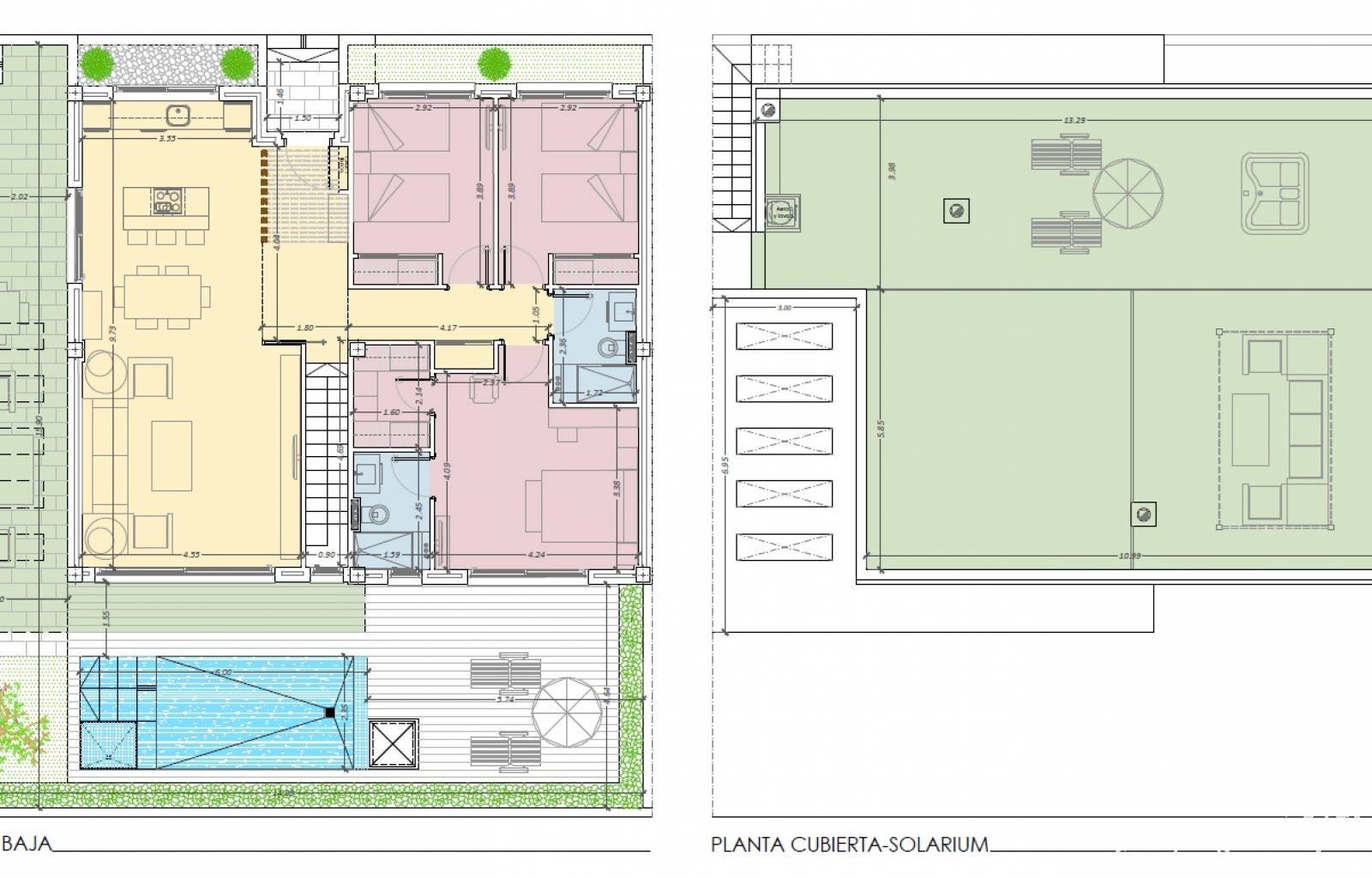 Diese wunderschönen Villen mit überdachter Garage und privatem Swimmingpool werden in der Nähe des Quiron-Krankenhauses gebaut. Das Projekt wird aus
