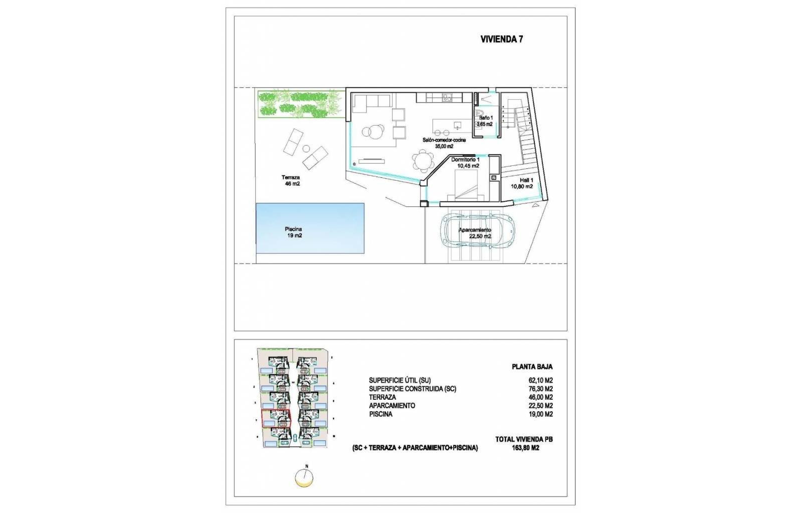 Deze exclusieve villas beschikken over 3 slaapkamers en 3 badkamers, én buitenzwembad, een carport en een fraai aangelegde tuin. Gelegen in het zonni