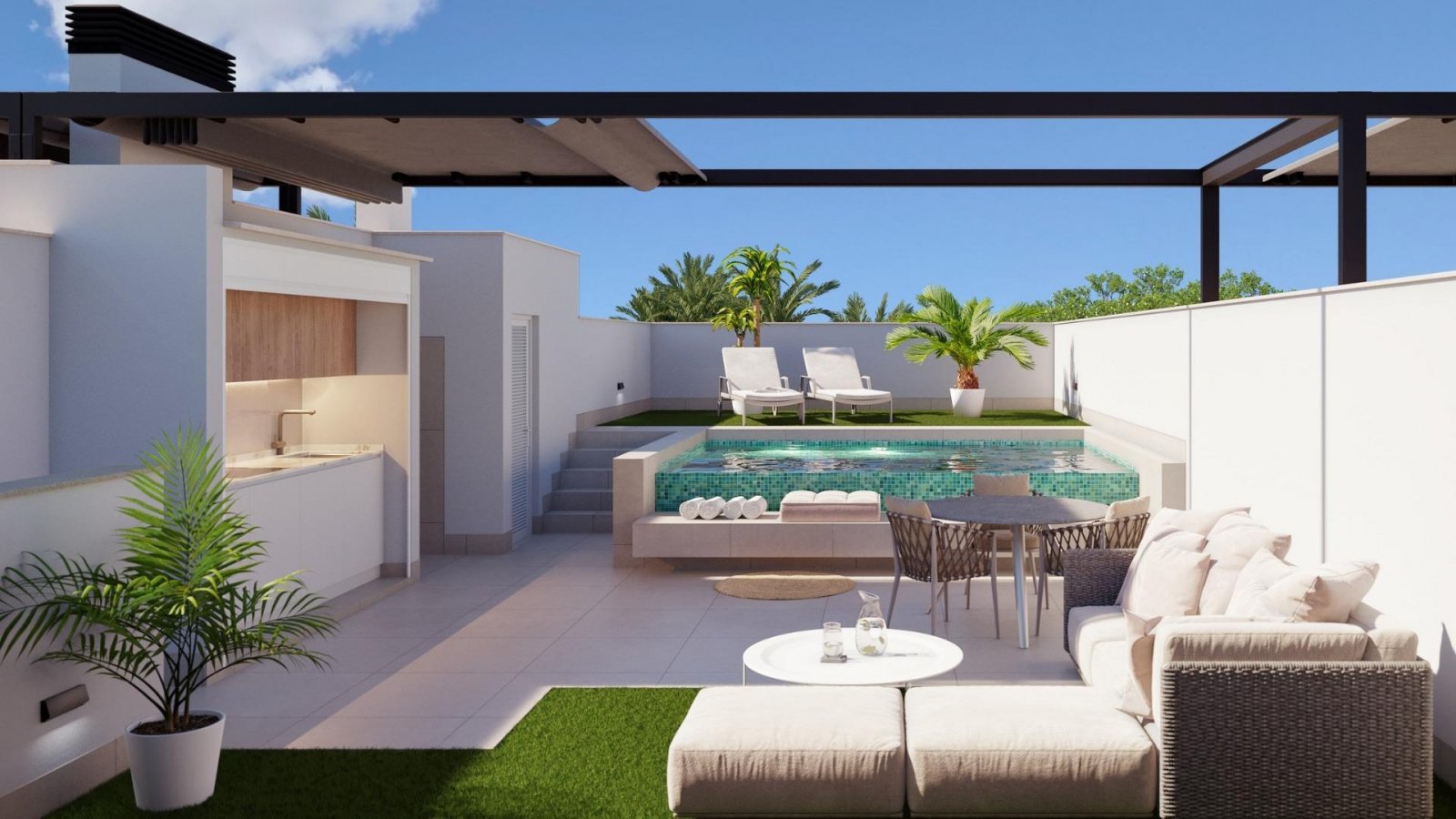 Boutique-Projekt mit neu gebauten Häusern mit privaten Pools in Pilar de la Horadada
Exklusive Wohnanlage in erstklassiger Lage an der C