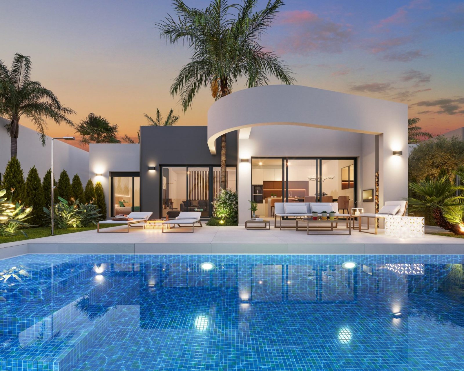 Neubauwohnungen an der Frontlinie des Golfplatzes La Serena in Los Alcázares
Moderne Apartments und Villen direkt am Golfplatz an der Co