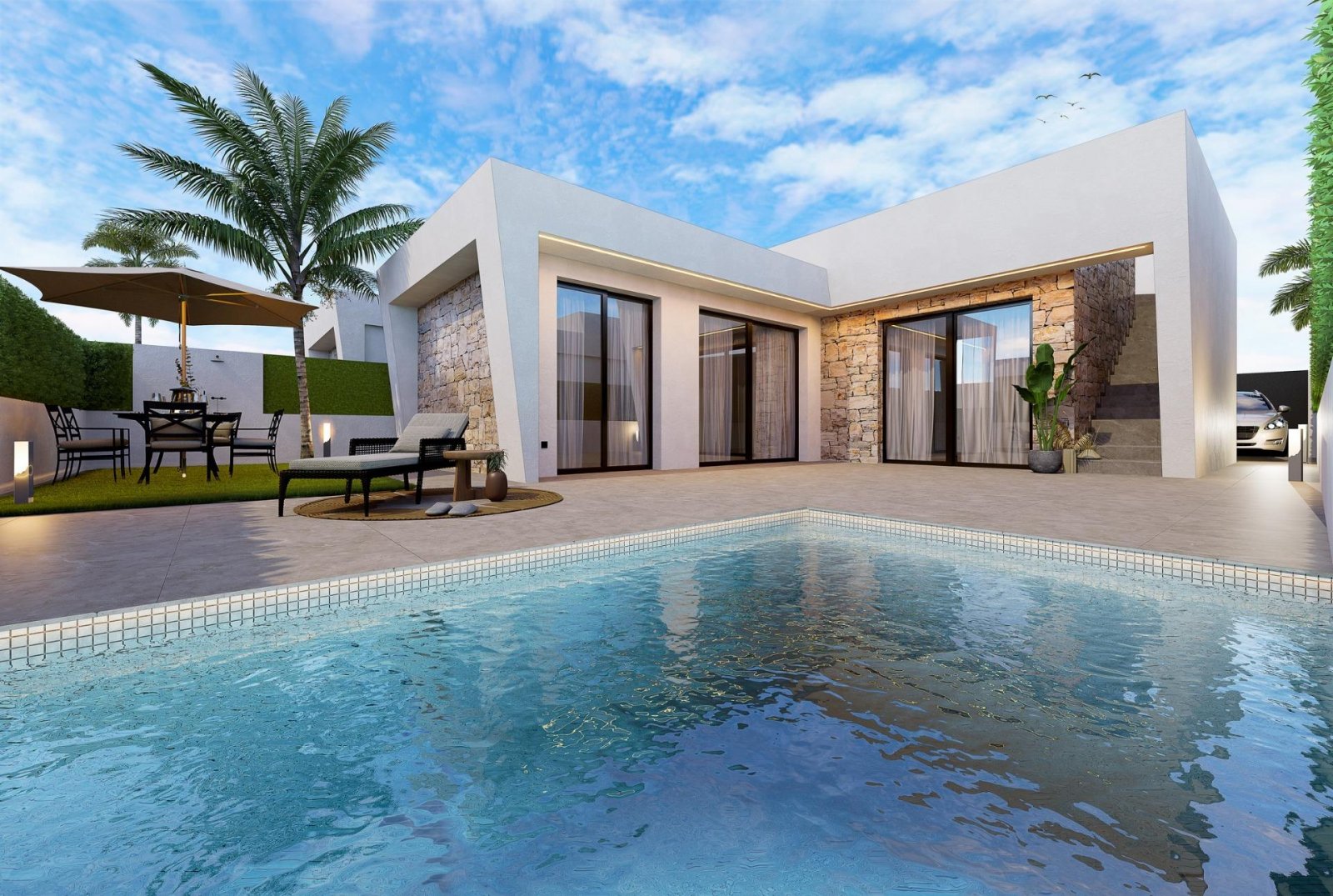 Neubau-Freistehende Villen mit privatem Pool und Solarium in Roldán, Torre-Pacheco - *SONDERANGEBOT SEPTEMBER – KLIMAANLAGE INKLUSIVE*
M