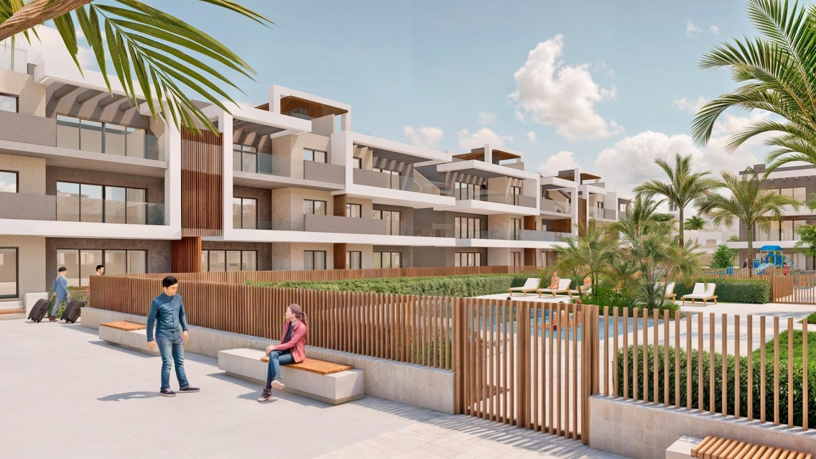 Luxuriöse Ferienwohnungen nur 150 m vom Strand Las Higuericas entfernt - Torre de la Horadada
Exklusive neue Wohnanlage mit Mietlizenz
W
