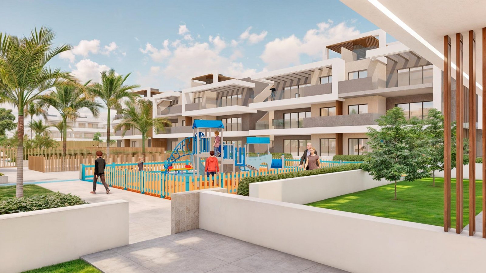 Luxuriöse Ferienwohnungen nur 150 m vom Strand Las Higuericas entfernt - Torre de la Horadada
Exklusive neue Wohnanlage mit Mietlizenz
W