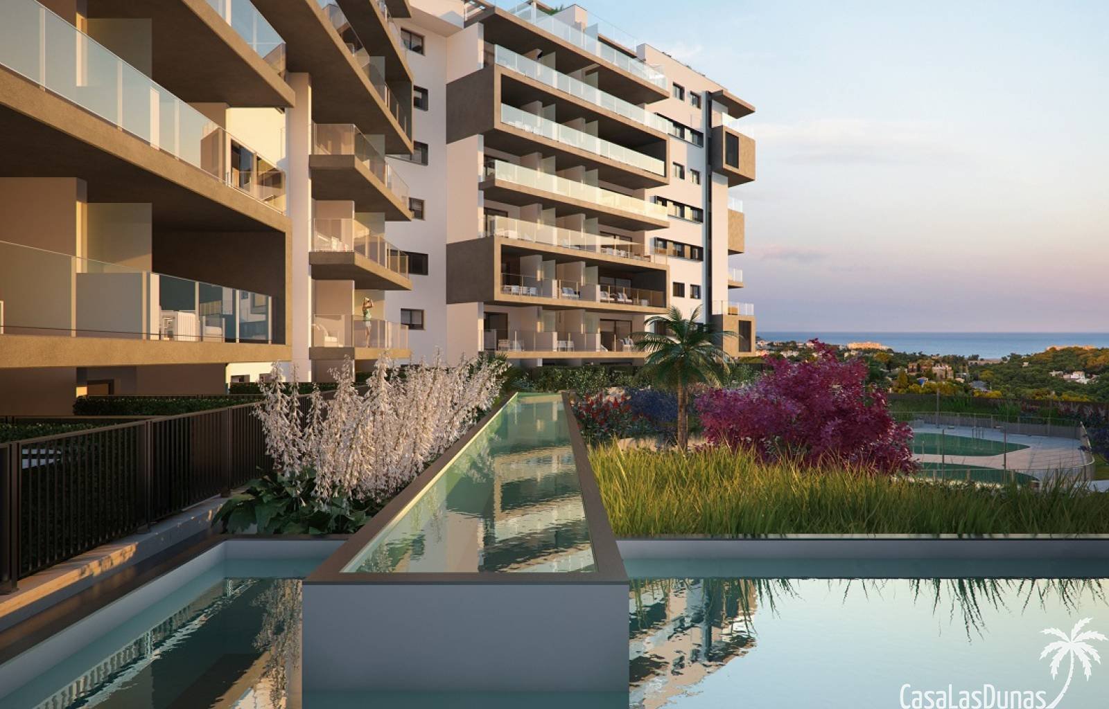 Neues, modernes und zeitloses Bauprojekt, nur wenige Schritte vom Strand von Campoamor entfernt. Das Projekt besteht aus Penthäusern mit privatem Sol