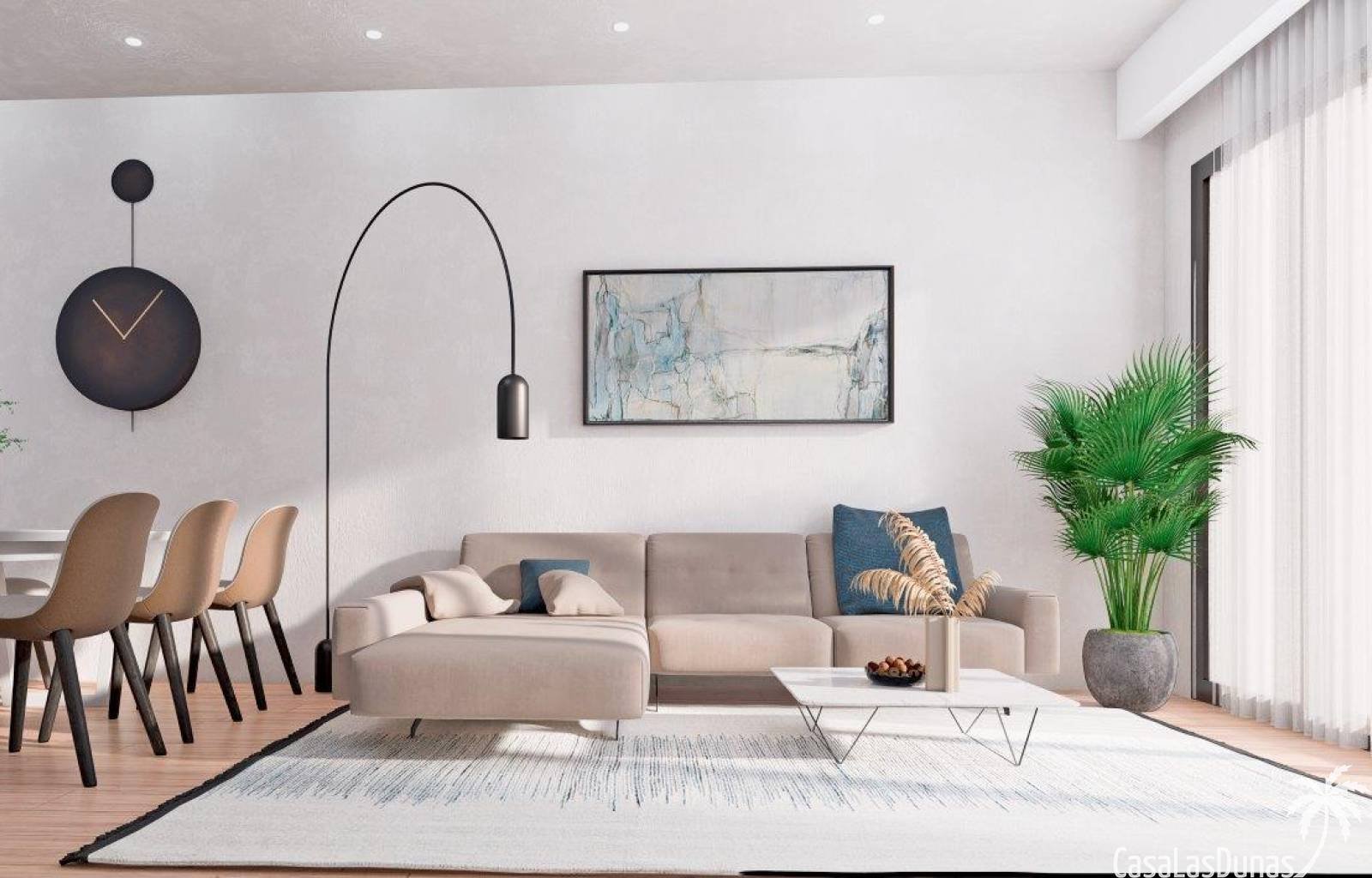 Diese prächtige neue Wohnanlage hat viele Wohnungen zu bieten. Die Apartments verfügen über 2 Schlafzimmer mit jeweils eigenem Bad. Es hat auch ein g