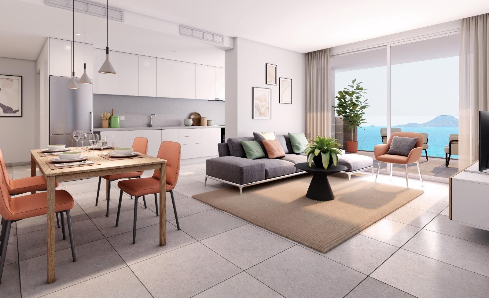 NEU GEBAUTE WOHNANLAGE IN LA MANGA 
Die neue Wohnanlage befindet sich an einem einzigartigen und besonderen Ort, zwischen zwei Meeren, i