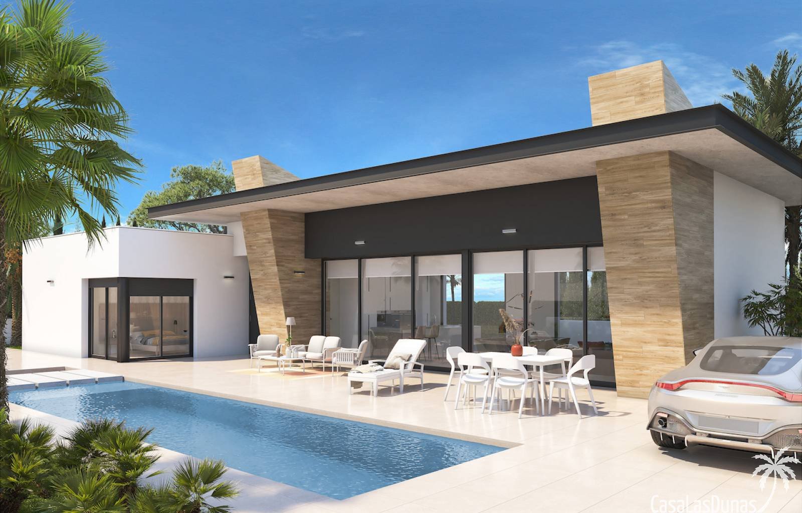 Luxusvilla in Ciudad Quesada mit 3 Schlafzimmern und 2 Bädern. Diese Häuser haben wunderschöne Designs, Sie können aus 3 Modellen wählen und somit is