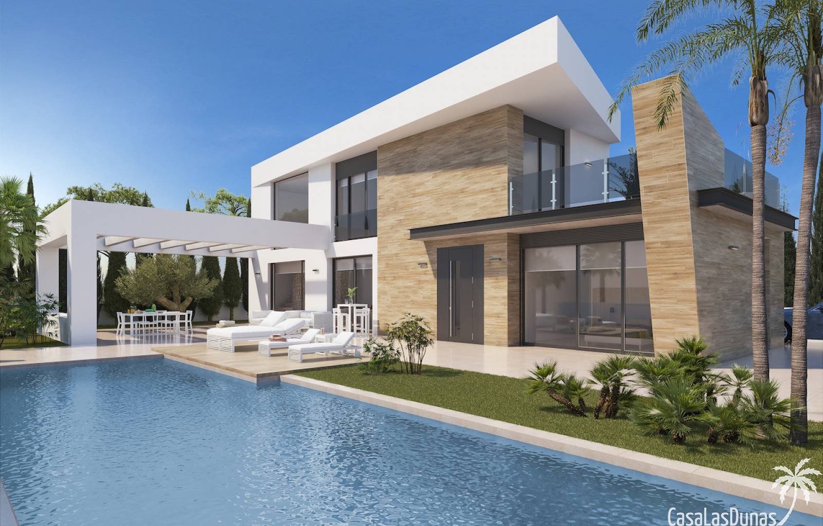 Luxusvilla in Ciudad Quesada mit 3 Schlafzimmern und 2 Bädern. Diese Häuser haben wunderschöne Designs, Sie können aus 3 Modellen wählen und somit is