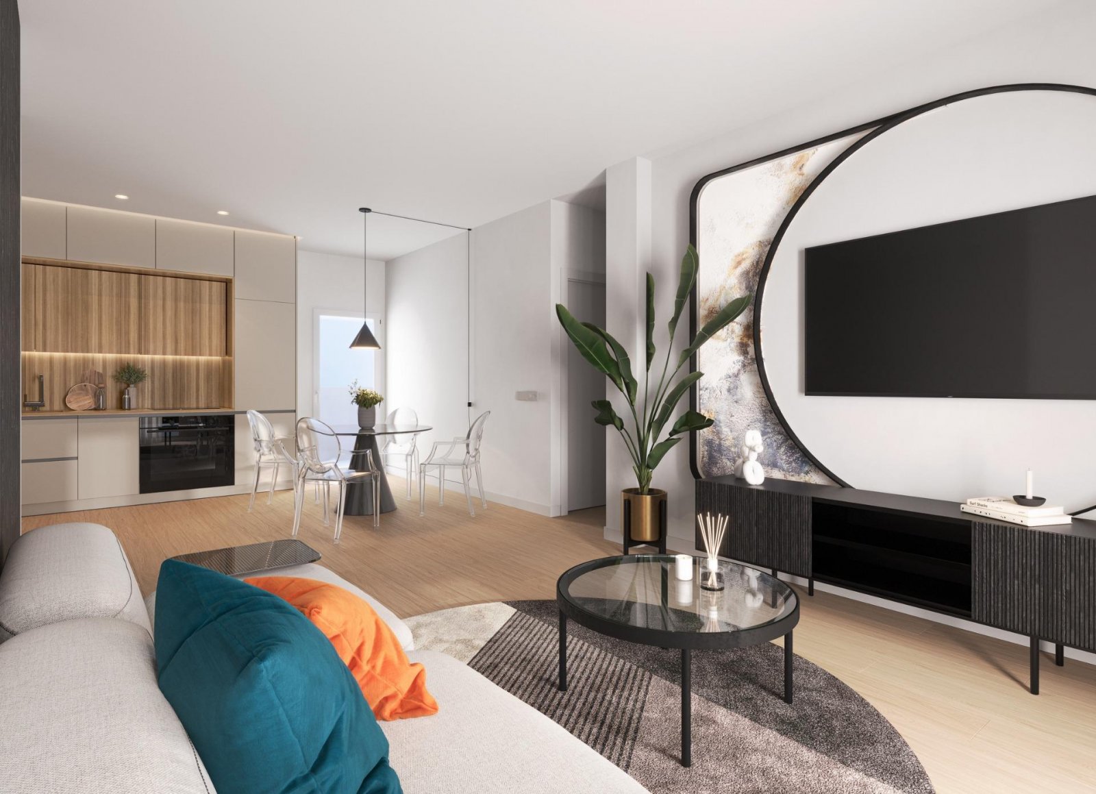 NEUGEBAUTE ERDGESCHOSSWOHNUNG IN SAN MIGUEL DE SALINAS.
Wunderschöne 82 m2 große Erdgeschosswohnung in einer exklusiven Wohnanlage, die