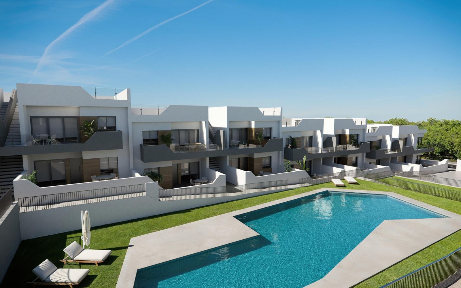 NEUGEBAUTE ERDGESCHOSSWOHNUNG IN SAN MIGUEL DE SALINAS.
Wunderschöne 82 m2 große Erdgeschosswohnung in einer exklusiven Wohnanlage, die