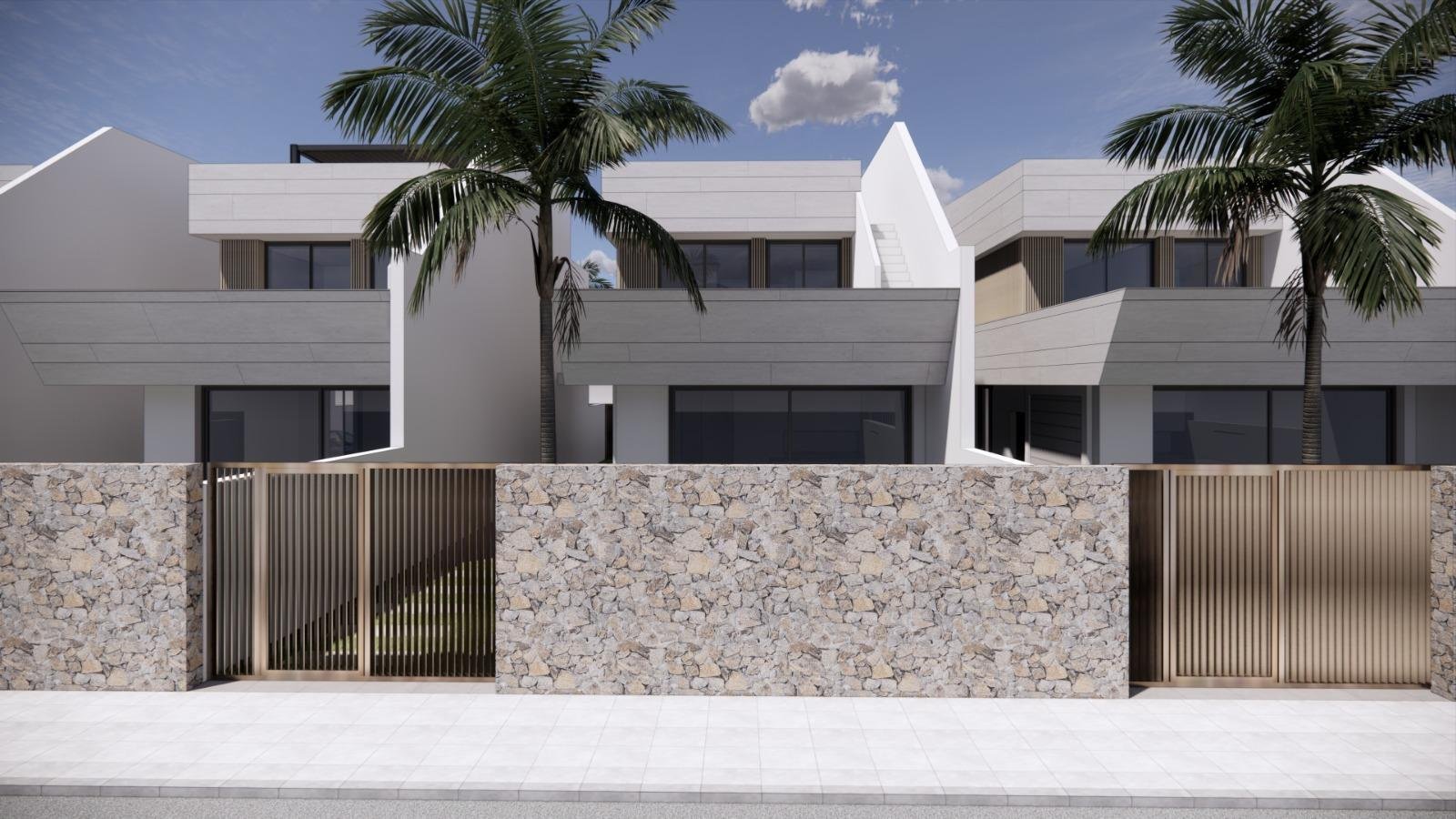 NEUBAU VILLEN IN SAN JAVIER
Neubauprojekt von freistehenden Villen in San Javier.
Die Neubauvillen verteilen sich auf zwei Etagen plus