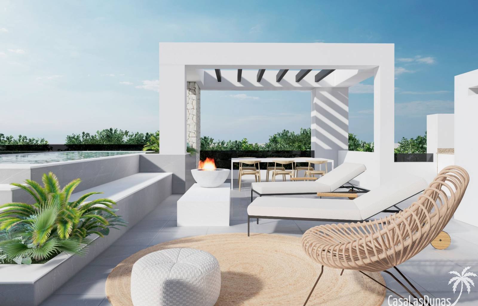 Im paradiesischen Santa Rosalia Resort entstehen 6 Villen mit jeweils 3 Schlafzimmern und 2 Bädern. Im Außenbereich finden Sie eine großzügige Terras