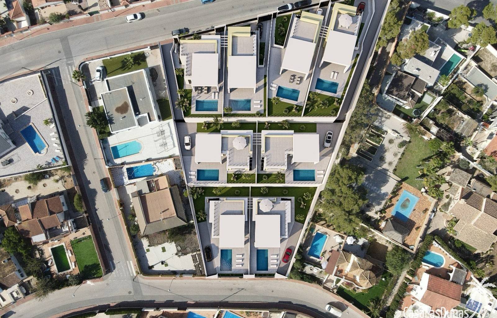 Tauchen Sie ein in eine Welt voller Komfort und Eleganz mit diesen neuen Villen in Los Balcones, Torrevieja. In einer ruhigen und exklusiven Gegend g