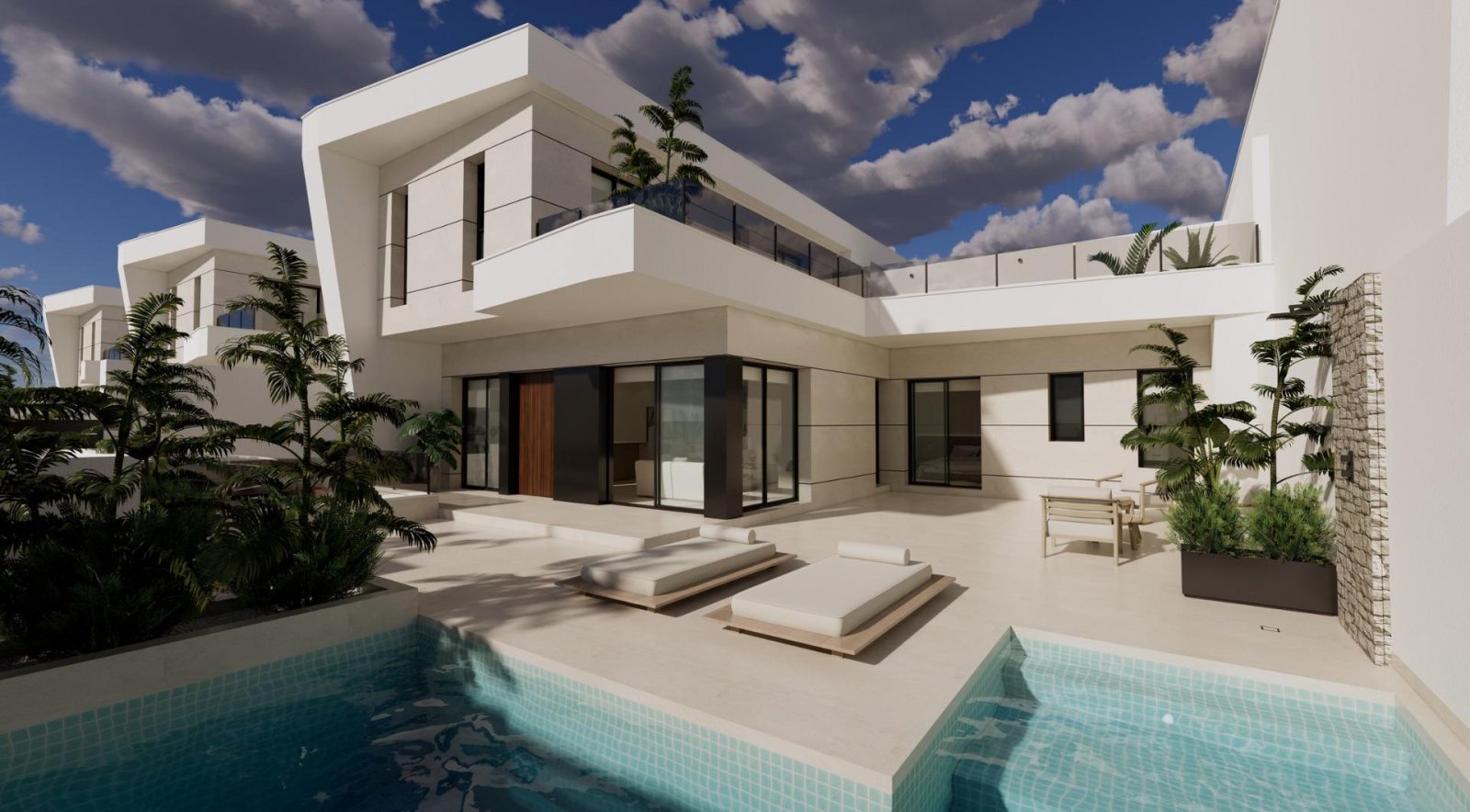 Moderne Neubauvillen in Dolores, Alicante
Zeitgemäßes Wohnen im Herzen der Vega Baja
Entdecken Sie diese exklusive Neubauvillenanlage in