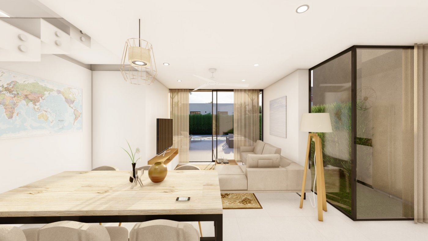 NEU GEBAUTE VILLEN IN LOS URRUTIAS, MURCIA
Neubau einer modernen Villa in 200m Entfernung vom Strand.  Die helle Villa bauen über 2 Etag