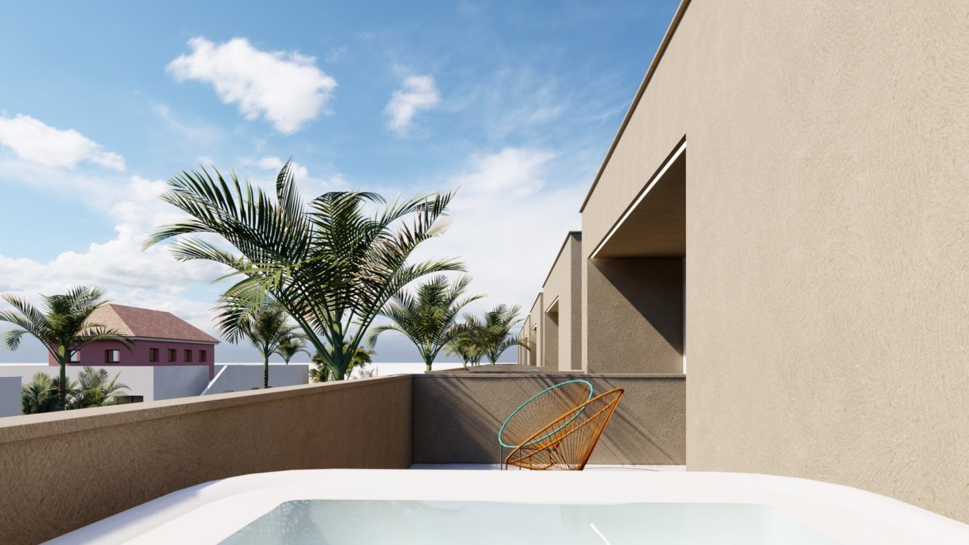 NEU GEBAUTE VILLEN IN LOS URRUTIAS, MURCIA
Neubau einer modernen Villa in 200m Entfernung vom Strand.  Die helle Villa bauen über 2 Etag
