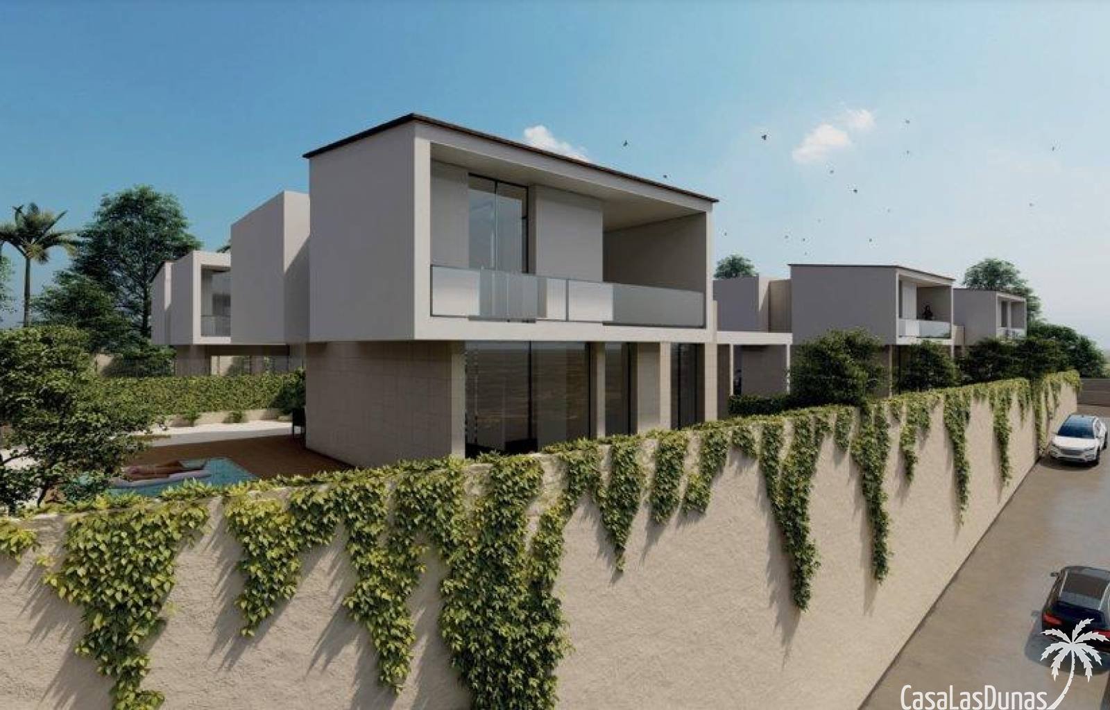 Diese einzigartigen Villen liegen in der Nähe der wunderschönen Stadt Polop und verfügen jeweils über einen privaten Swimmingpool. Jedes Haus ist mit