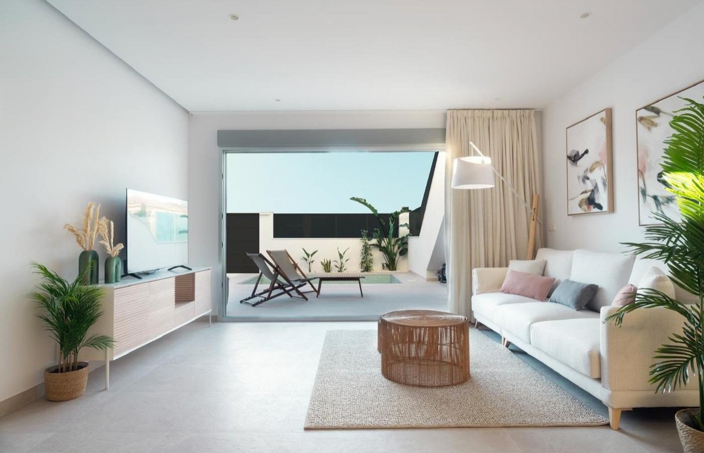 Neubau-Bungalows in San Pedro del Pinatar – Luxus und Natur am Meer
Erstklassige Lage in der Nähe von Stränden und Naturschutzgebiet
Ent
