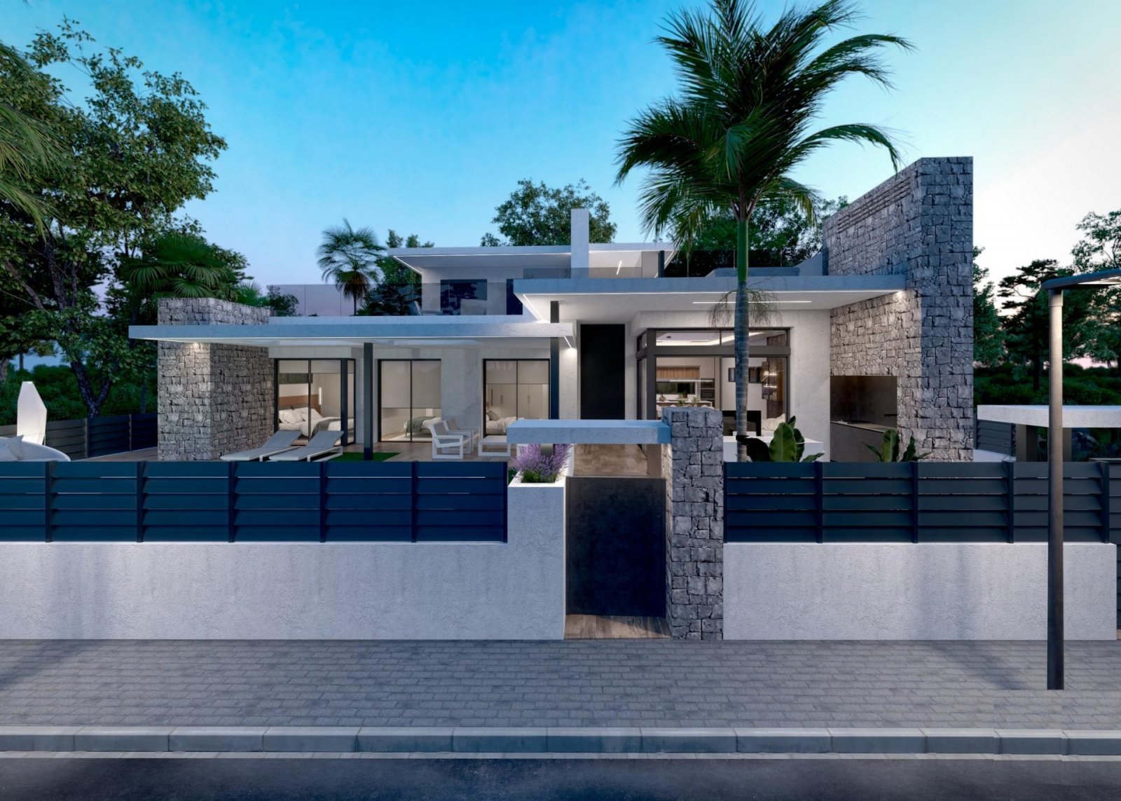 NEUBAU-VILLEN IN PRIVATER GARTENANLAGE IN DER PROVINZ MURCIA
Neubau von Villen in einer privaten Anlage in der Region Murcia, umgeben vo