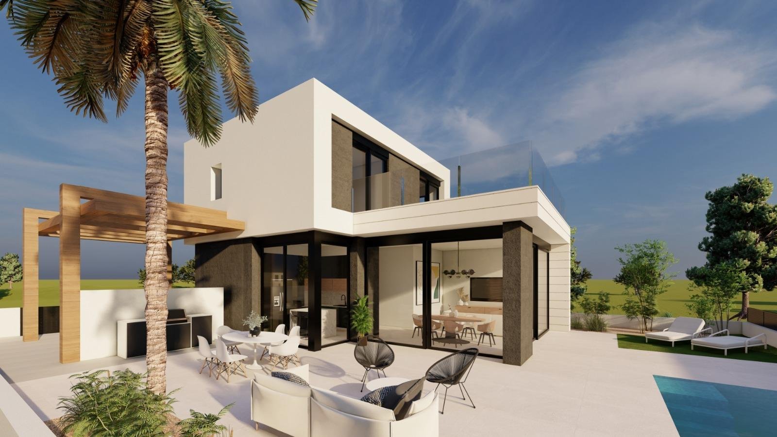 NEUBAU-VILLEN IN PILAR DE LA HORADADA AM GOLFPLATZ
Neubau einer Wohnanlage mit 6 freistehenden Villen in Pilar de la Horadada.
New Buil