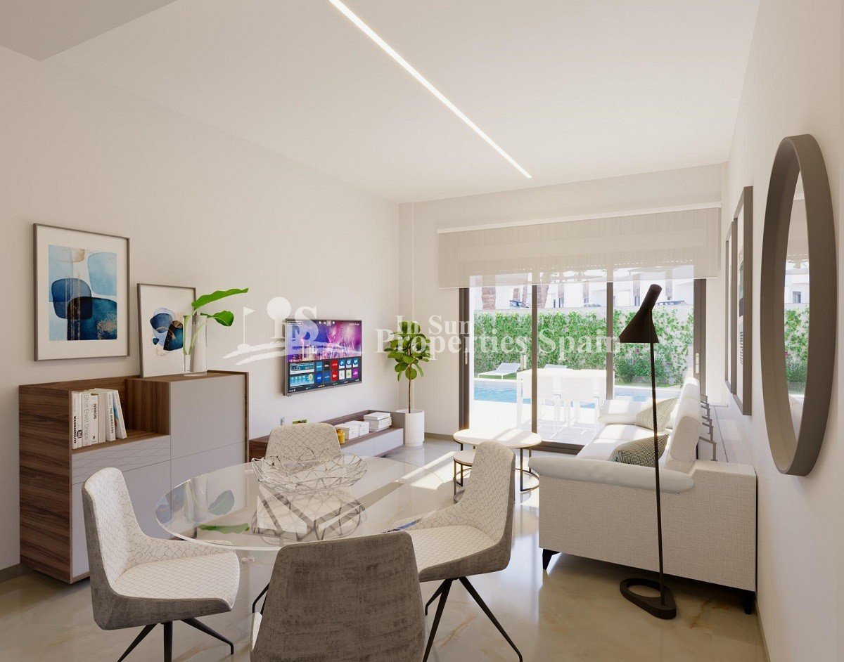 NEU GEBAUTE VILLEN IN ALGORFA, LA FINCA GOLF RESORT - gebaut auf einer Ebene!
Diese wunderbare 103m2 Villa auf einer Ebene gebaut hat ei