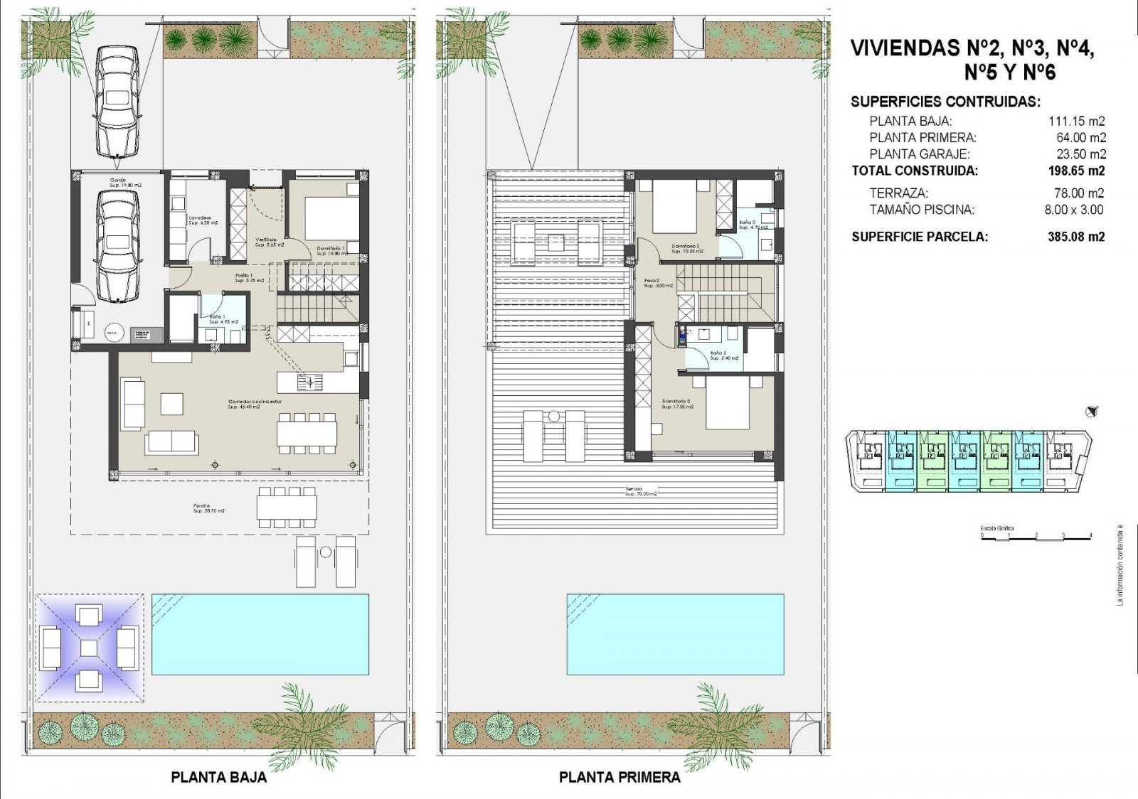 NEU GEBAUTE VILLEN IN ROLDAN Moderne Neubauvillen in Roldan , Torre Pacheco Villen von 199 m² gebaut auf den Grundstücken von 385 m², 438