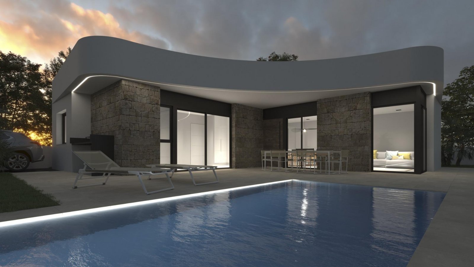 NEU GEBAUTE VILLEN IN LOS MONTESINOS Neubauprojekt in La Herrada (Los Montesinos), in einer privilegierten Lage in der Nähe der besten St