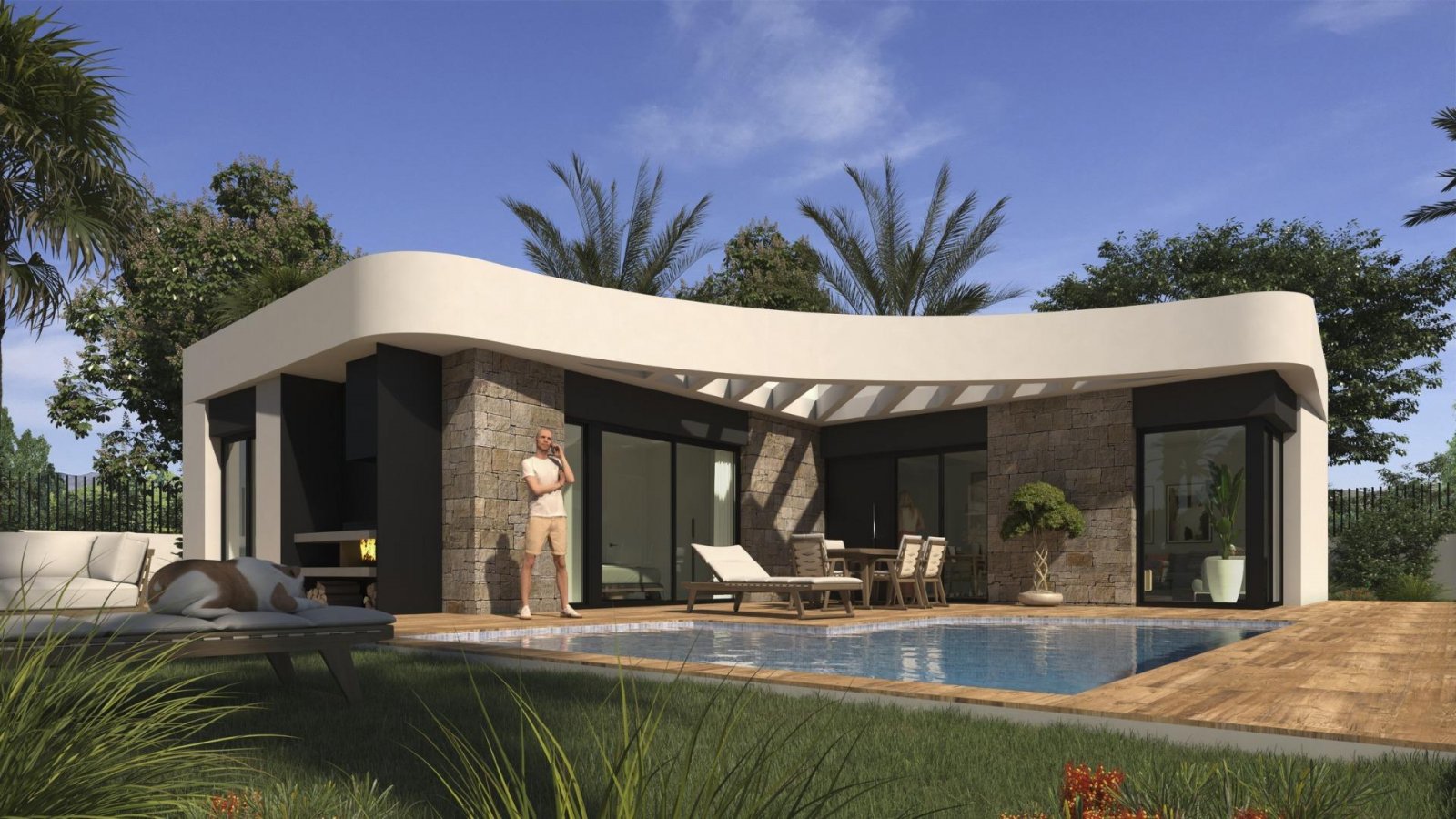 NEU GEBAUTE VILLEN IN LOS MONTESINOS Neubauprojekt in La Herrada (Los Montesinos), in einer privilegierten Lage in der Nähe der besten St
