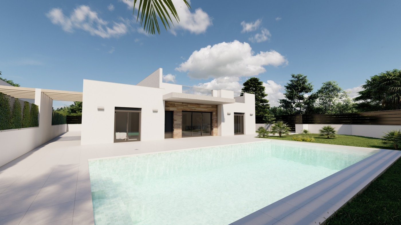 NEU GEBAUTE VILLEN IN ROLDAN
Luxuriöse 2 einstöckige Neubauvillen in Roldan, Murcia.
Villen bauen auf den Grundstücken von fast 600 M2