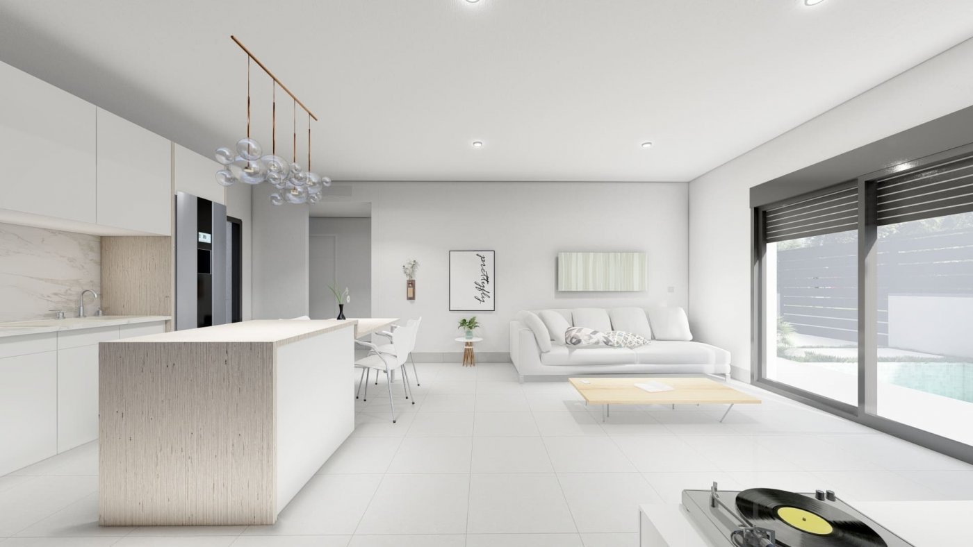 NEU GEBAUTE VILLEN IN ROLDAN
Luxuriöse 2 einstöckige Neubauvillen in Roldan, Murcia.
Villen bauen auf den Grundstücken von fast 600 M2