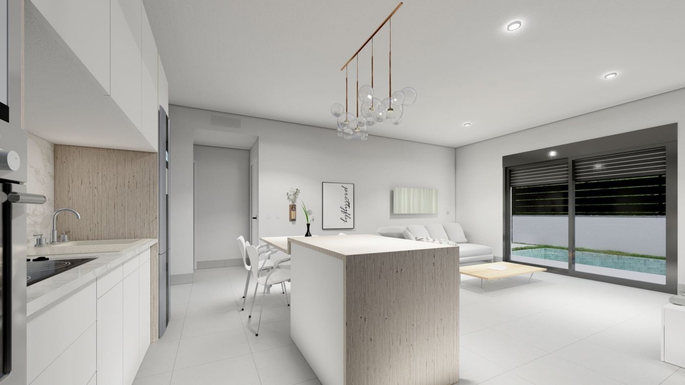 NEU GEBAUTE VILLEN IN ROLDAN
Luxuriöse 2 einstöckige Neubauvillen in Roldan, Murcia.
Villen bauen auf den Grundstücken von fast 600 M2