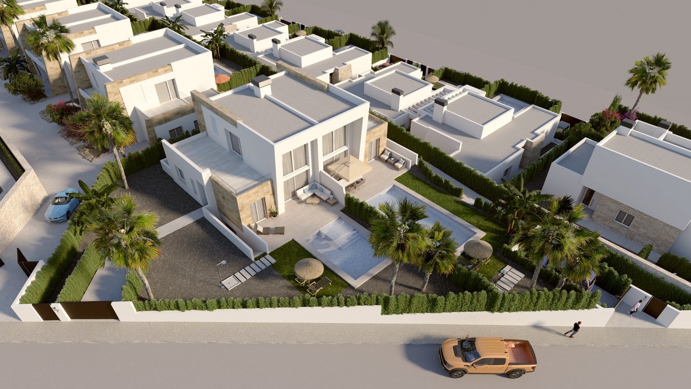 NEU GEBAUTE WOHNANLAGE IN ALGORFA
 
 Neubau-Wohnanlage mit freistehenden oder Doppelhaushälften und Apartments mit herrlichem Gemeinschaf