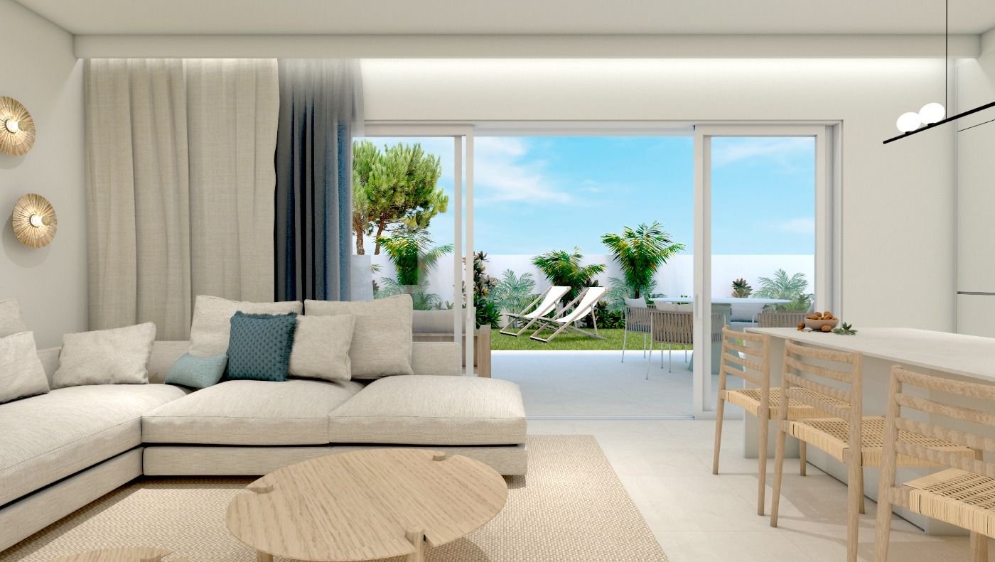 NEU GEBAUTE WOHNANLAGE IN TORRE DE LA HORADADA
Neubau-Wohnanlage mit Bungalow-Apartments in Torre de la Horadada, nur 450 m vom Strand e