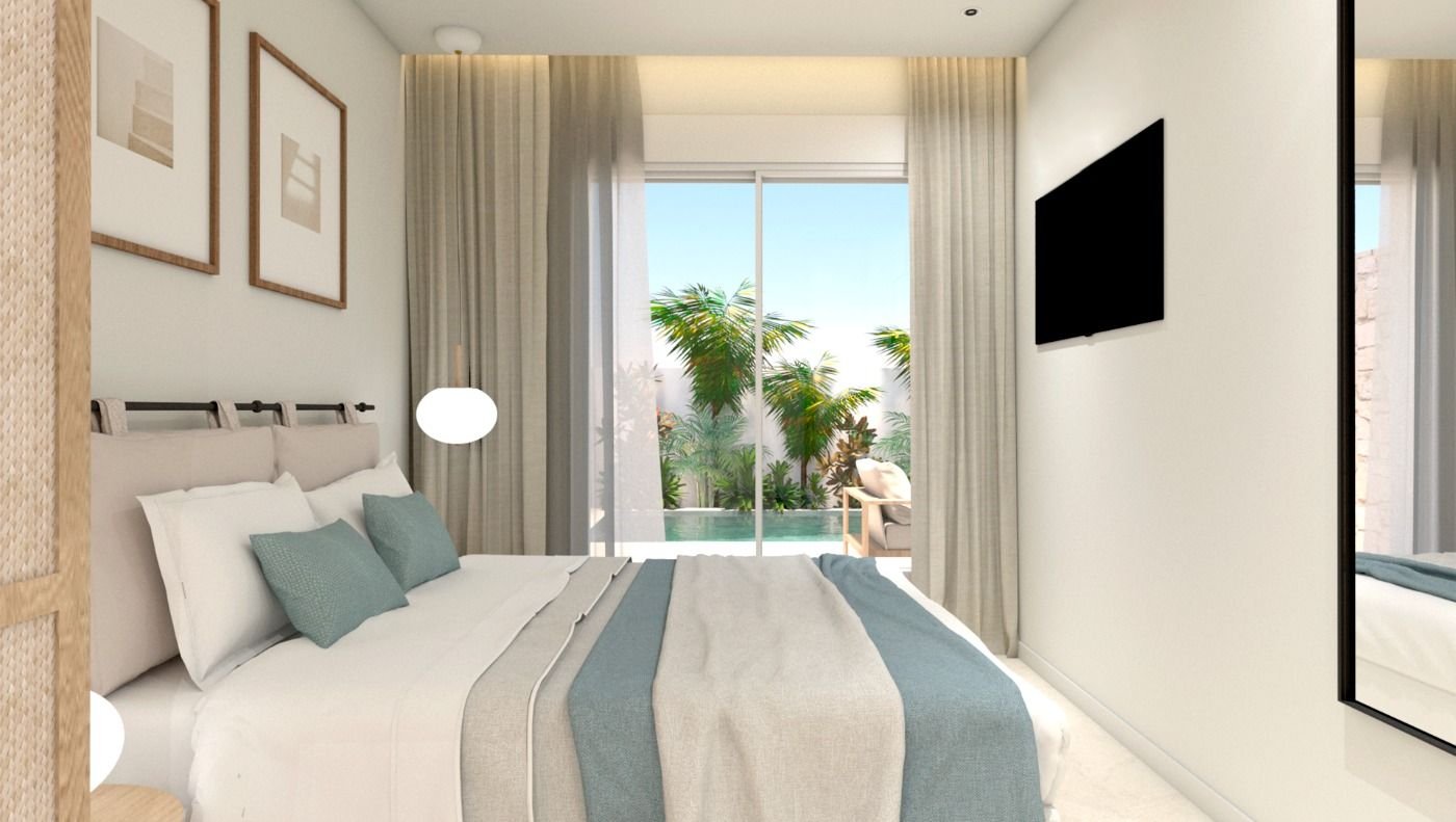 NEU GEBAUTE WOHNANLAGE IN TORRE DE LA HORADADA
Neubau-Wohnanlage mit Bungalow-Apartments in Torre de la Horadada, nur 450 m vom Strand e