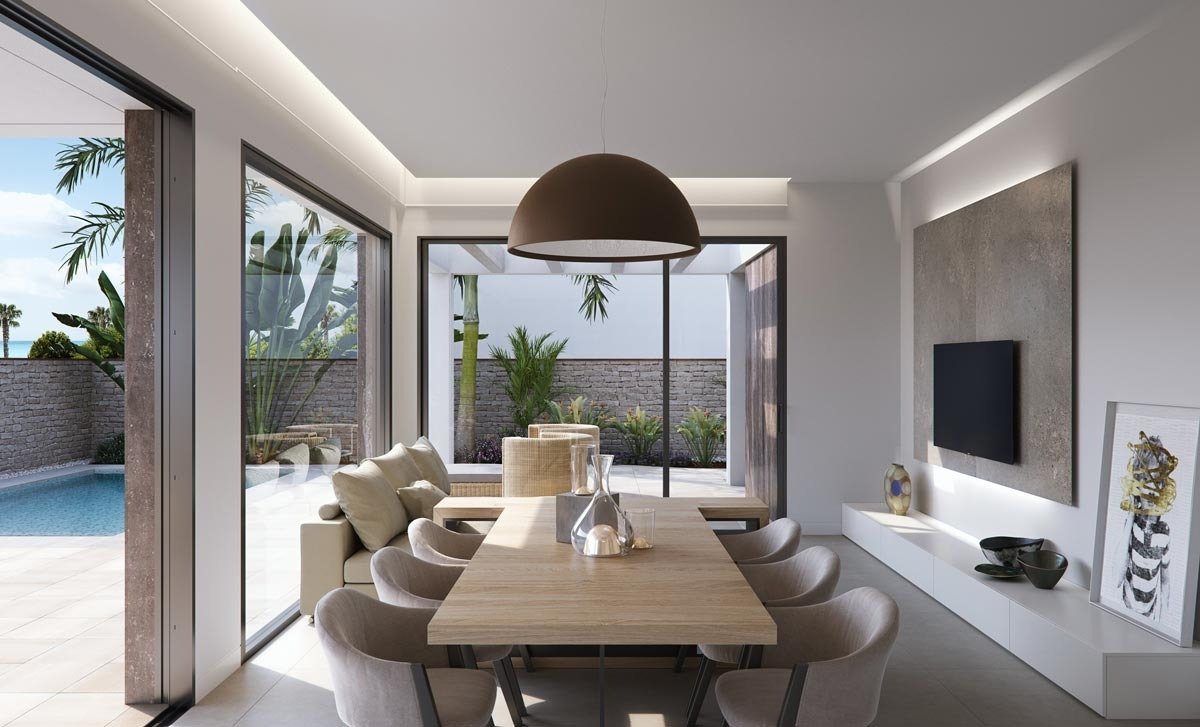 NEU GEBAUTE VILLEN IN TORRE DE LA HORADADA
Exklusive Wohnanlage mit 2 Luxusvillen mit Meerblick am Strand "Las Higuericas" in