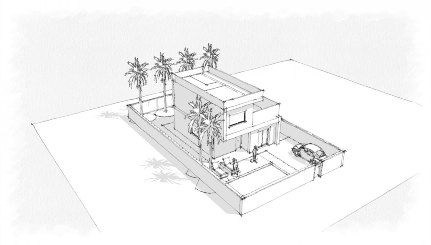 SCHÖNE NEUBAU-VILLA IN CIUDAD QUESADA, ROJALES.
 
Diese schöne Villa von 102m2 ist auf 2 Etagen gebaut und verfügt über 3 Schlafzimmer, 2