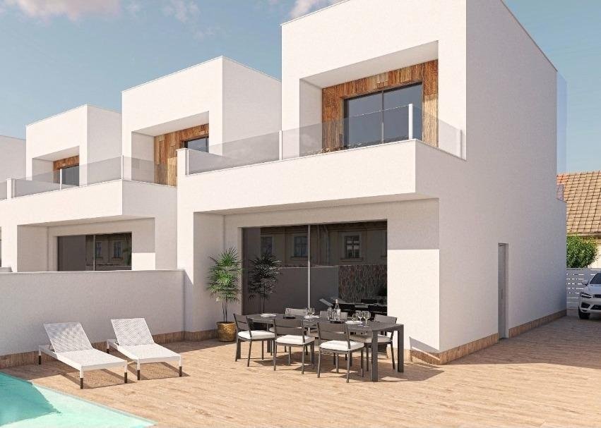 Neubau-Doppelhaushälften mit privatem Pool in San Pedro del Pinatar
Moderne Häuser in erstklassiger Lage
Diese exklusive Wohnanlage mit